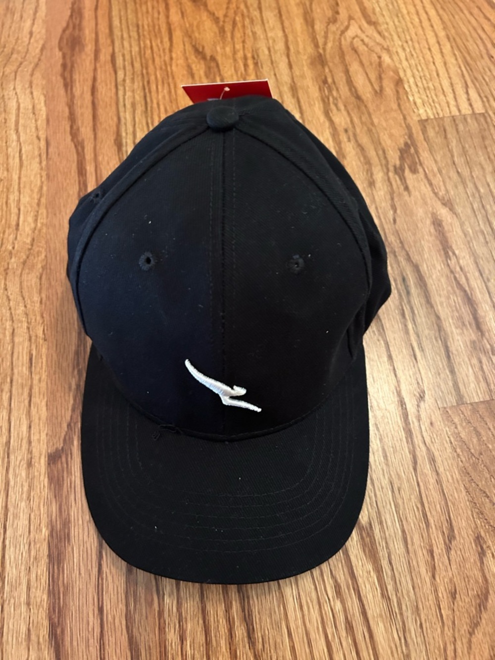 Black Baseball Cap with White Emblem